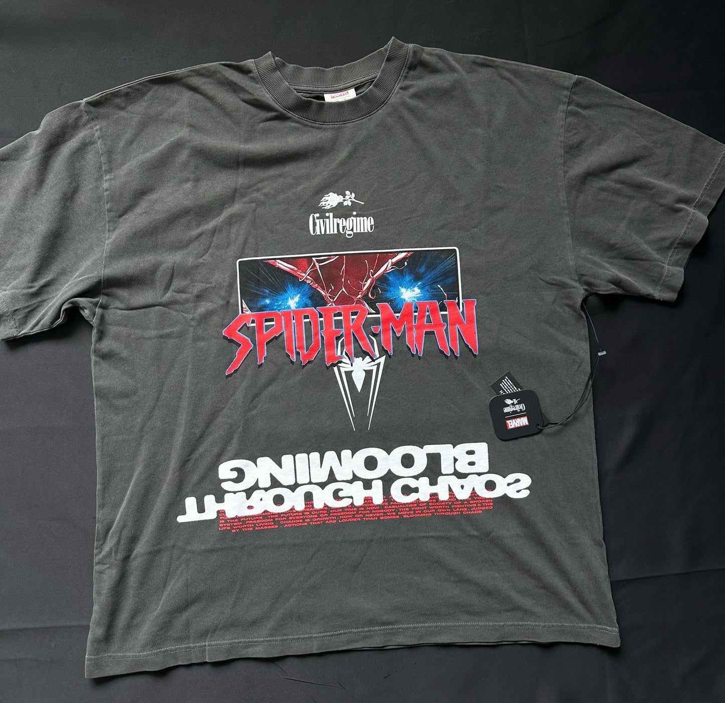 Camisa civil regime x spiderman hombre