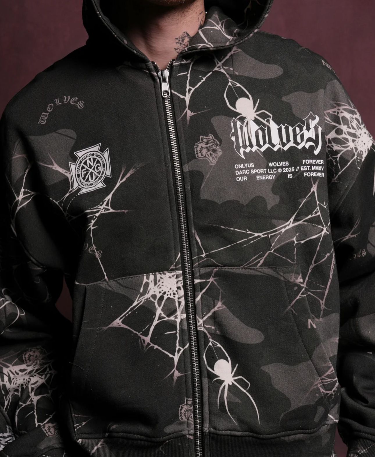 Sudadera darc sport x spiderman hombre