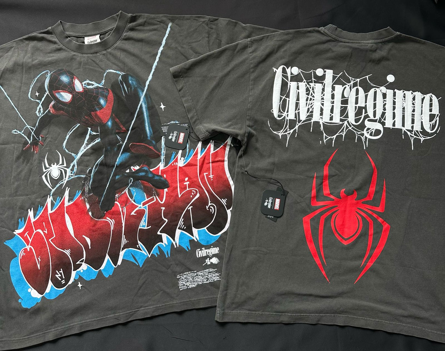 Camisa civil regime x spiderman hombre