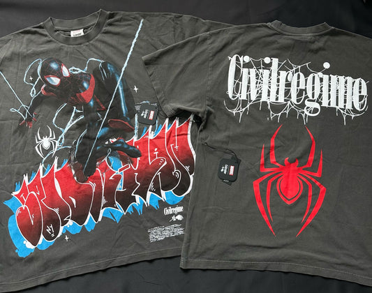 Camisa civil regime x spiderman hombre