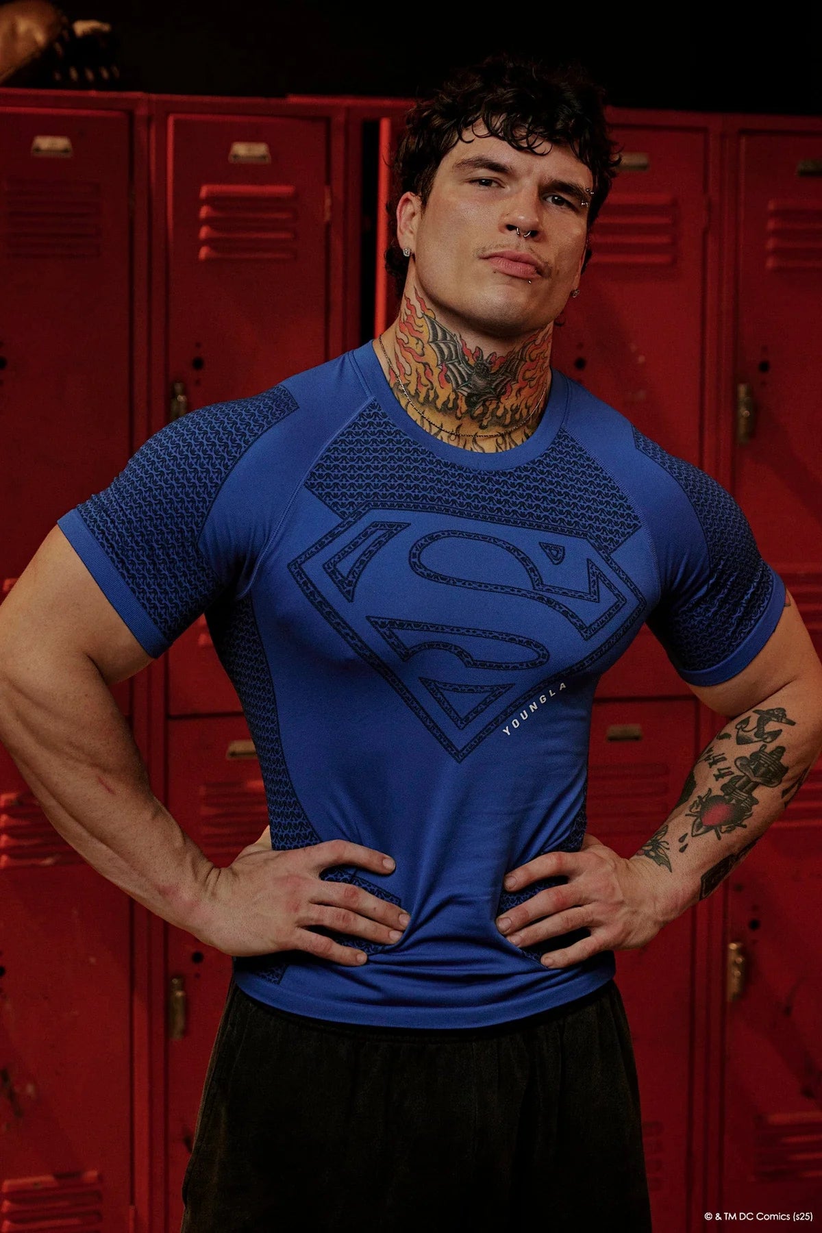 Camisa Youngla Hombre X Superman Compression